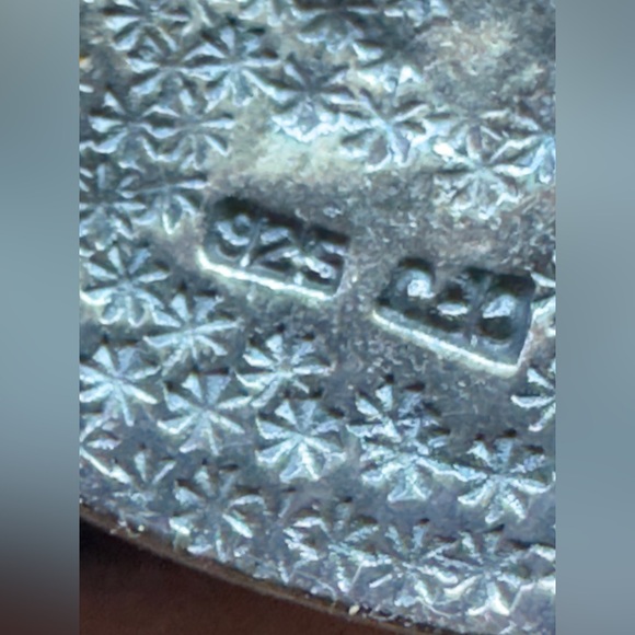 Vintage Sterling Silver Abalone Sectioned Pendant Necklace with Marcasite - Picture 6 of 8